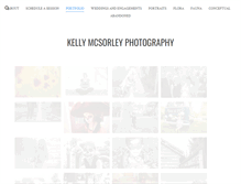 Tablet Screenshot of kellymcsorleyphotography.com